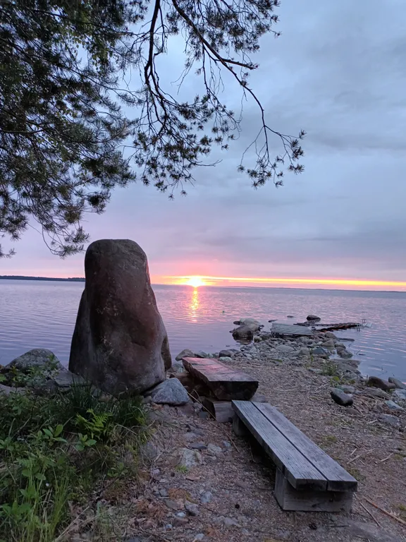 Дом на Сямозере у пляжа