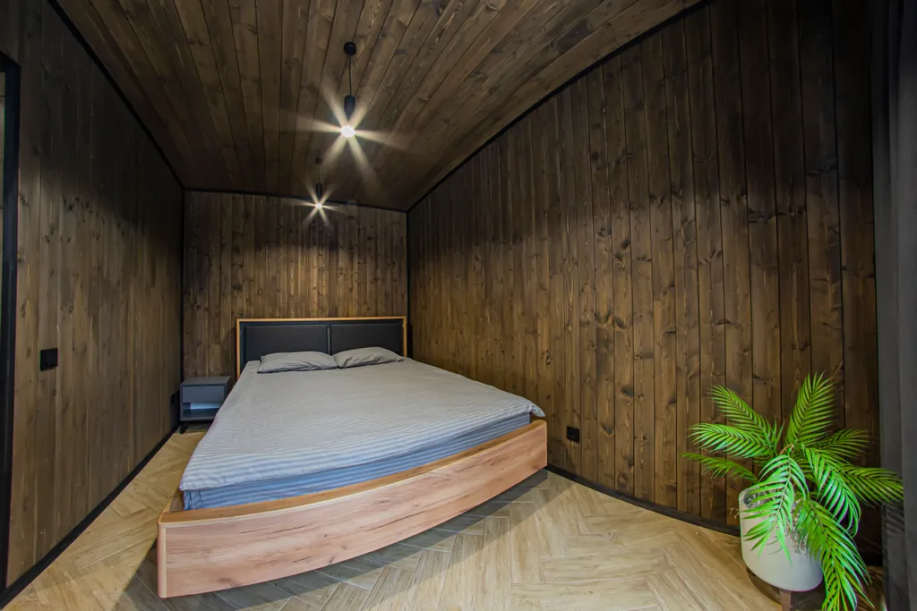 Вилла в сосновом лесу с чаном и баней