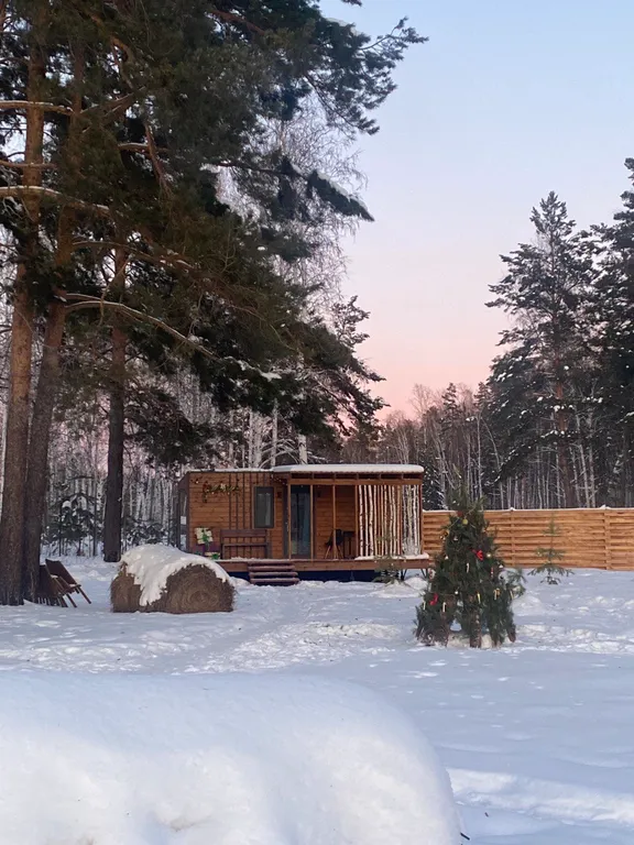 Домики с баней и чанами в Верхнем Дуброво