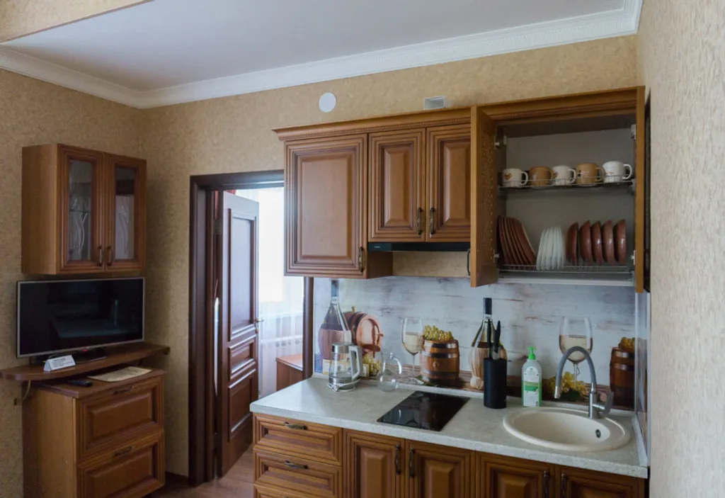 Квартира Квартира Двухкомнатный четырёхместный апартамент с кухней в отеле Либерти Флай — Адлер