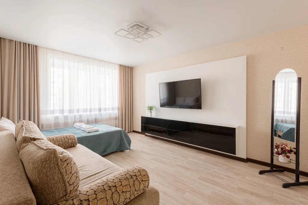 Уютная в центре, 3 тв, кондиционер, гостиничный сервис бесконтактно