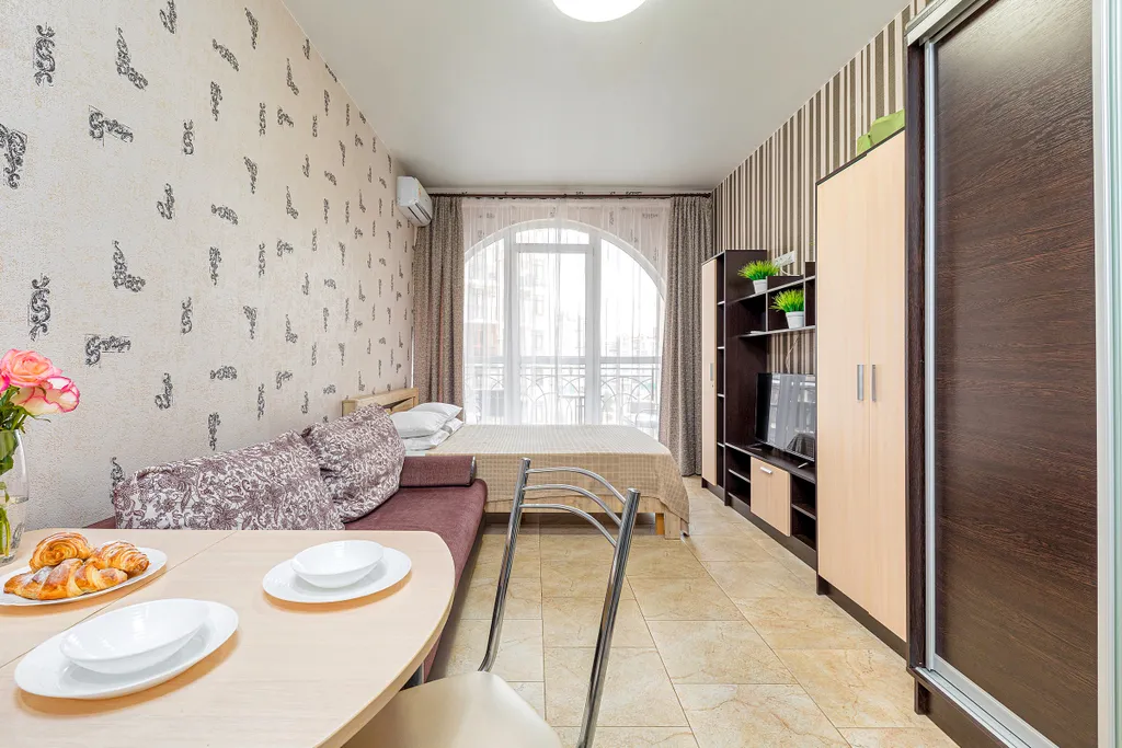 Квартира Квартира-студия Бусинка с балконом — Геленджик