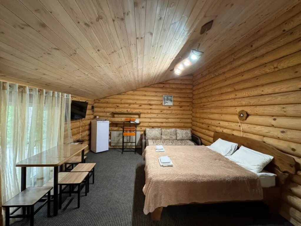 Коттедж Коттедж Шале-студия с двуспальной кроватью и раскладным диваном — Архыз