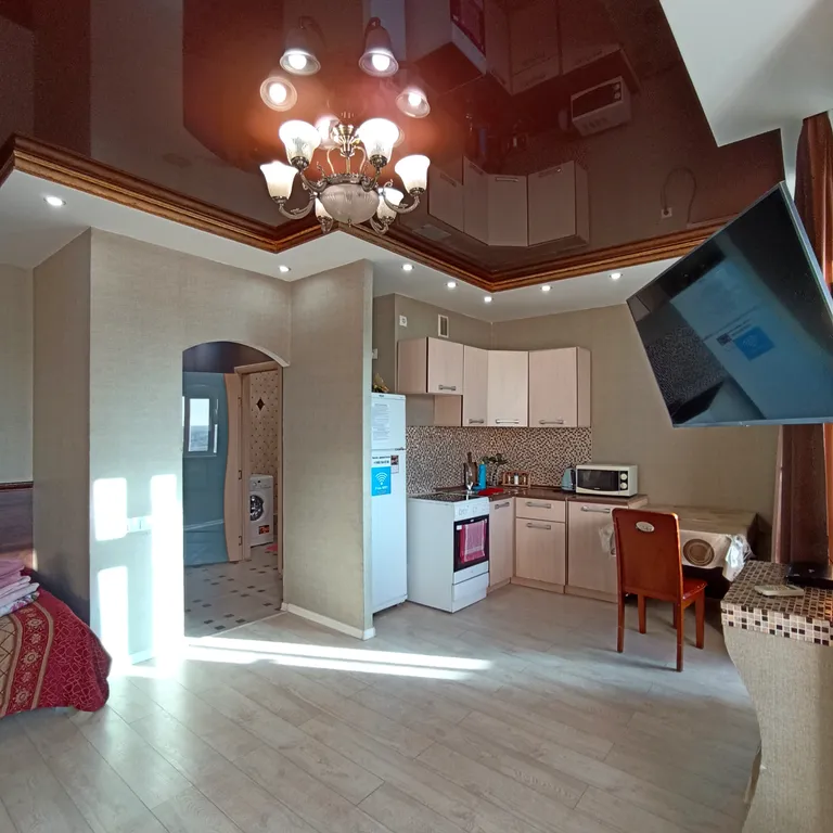 Квартира-студия с дизайнерским ремонтом в лучшем районе города