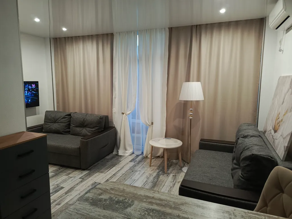 Студия с панорамным окном в Сириусе