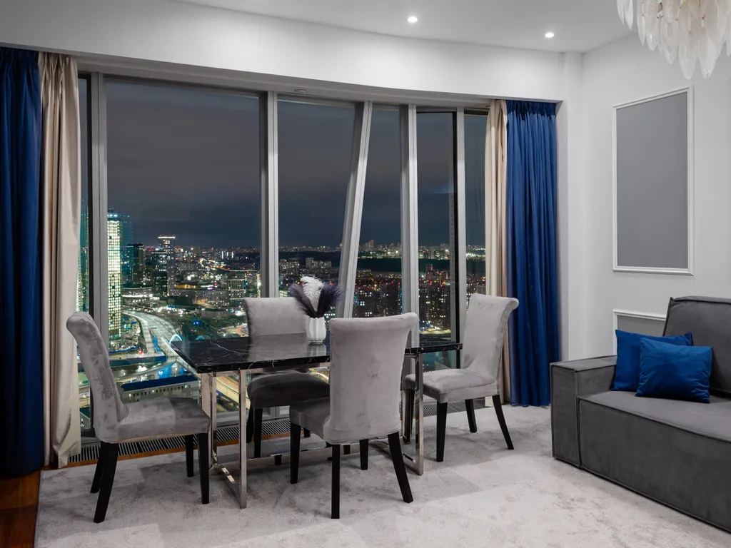 Красивый апартамент в башне ОКО Москва-сити с видом на город