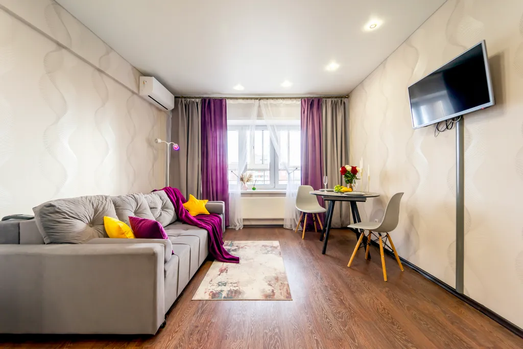 Видовая просторная до 6 гостей евродвушка с потрясающим видом с 22 эт