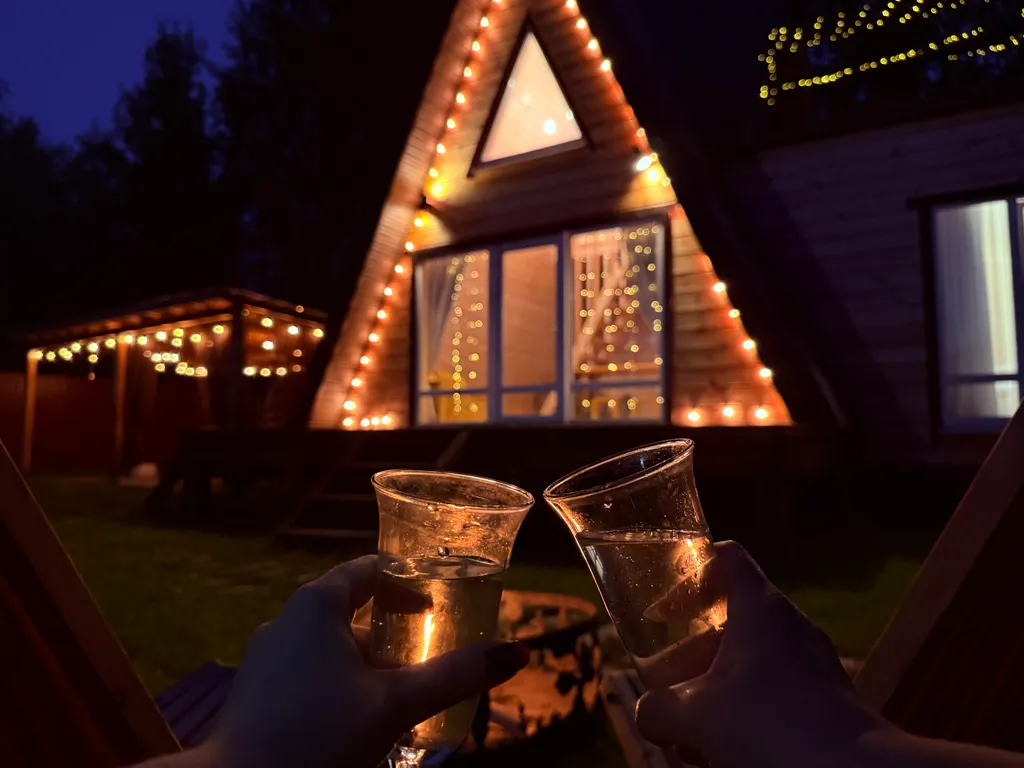 Уютный домик A-frame