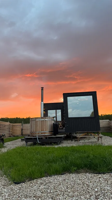 Коттедж Домик с сауной и купелью у озера — аренда посуточно в Воскресенск