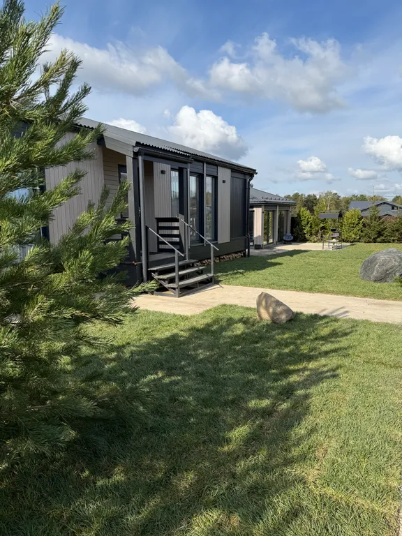 Дом с баней, сибирским чаном и теплой панорамной беседкой