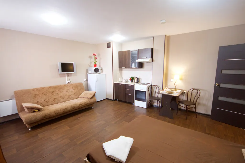 Квартира Квартира Уютная студия на 19 этаже возле ТРЦ Планета — Красноярск