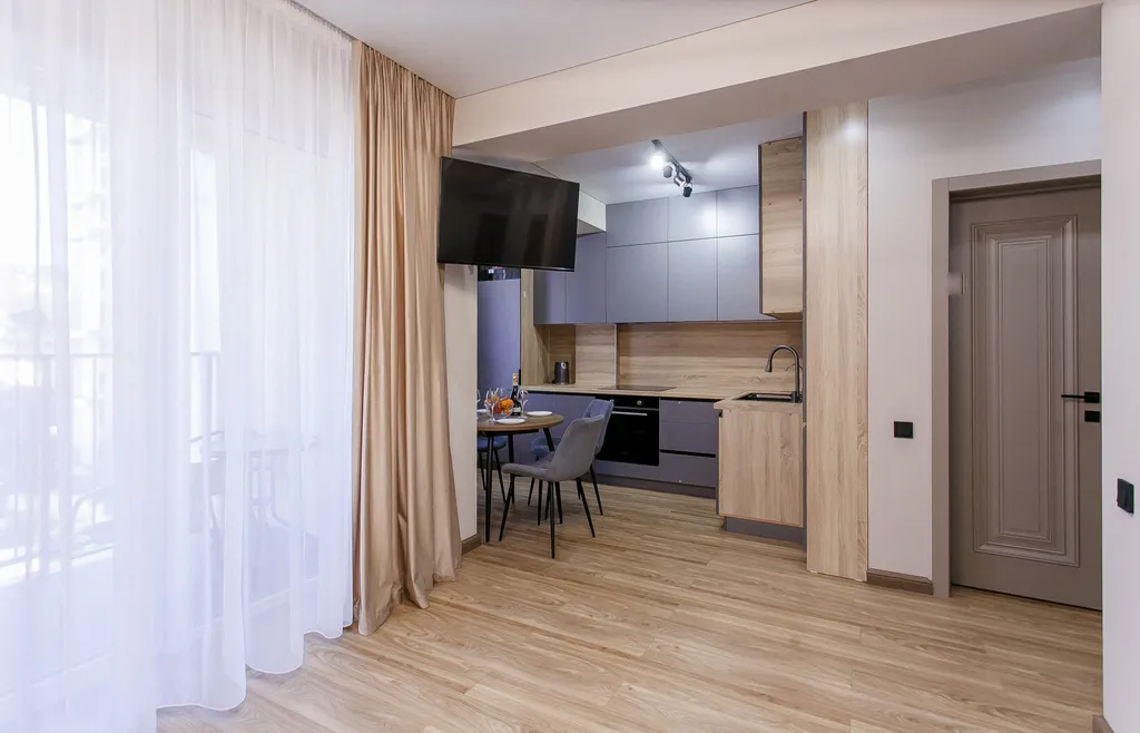 Квартира на первой линии у моря с отдельной спальней