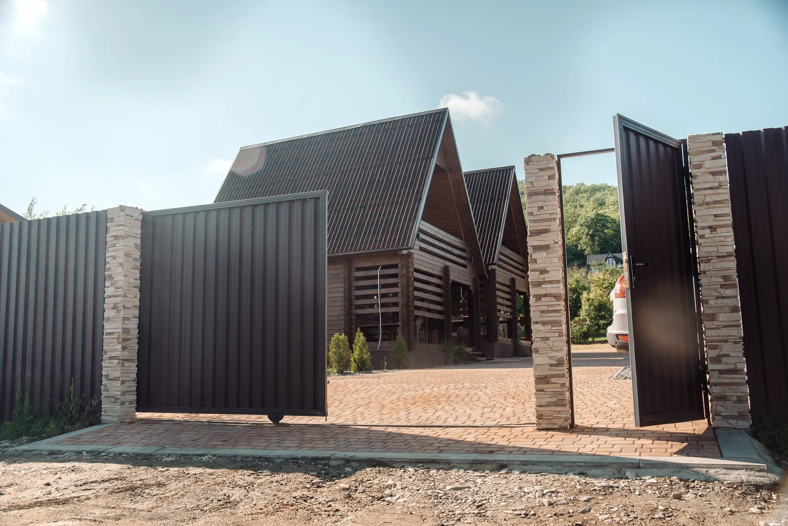 въезд на территорию 