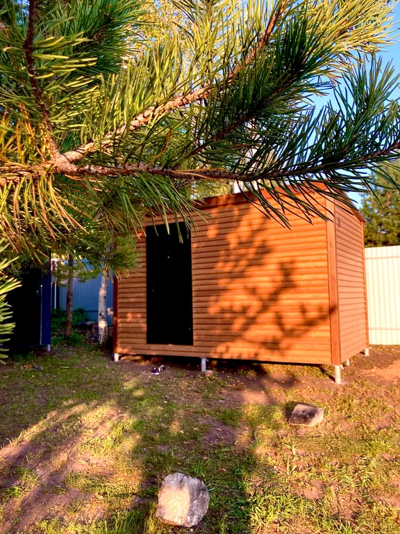 Домик в сосновом бору с баней, бассейном (летом) и беседкой