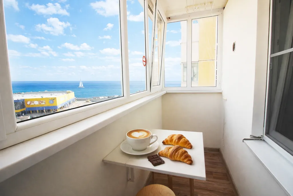 Студия с видом на море