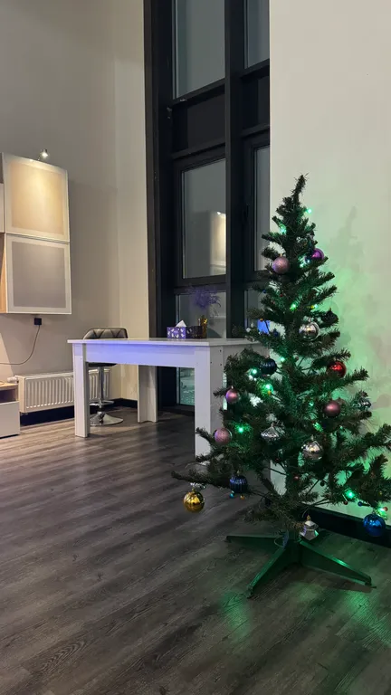 Двухуровневый лофт с 7-метровыми потолками и панорамными окнами