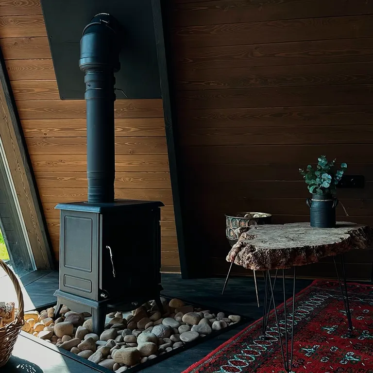 Дом с купелью и камином