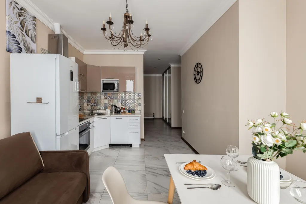 Квартира Апартаменты Symphony с 2 отдельными спальнями в жилом небоскребе — Москва