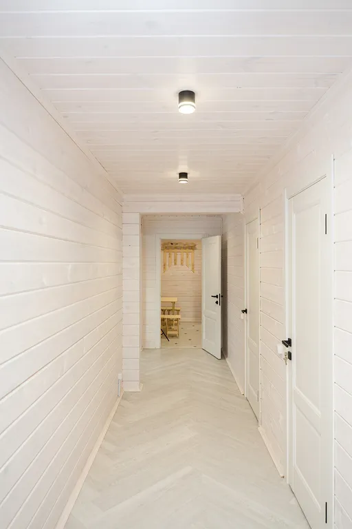 Дом 220m2 — чан, кухня, вид на реку