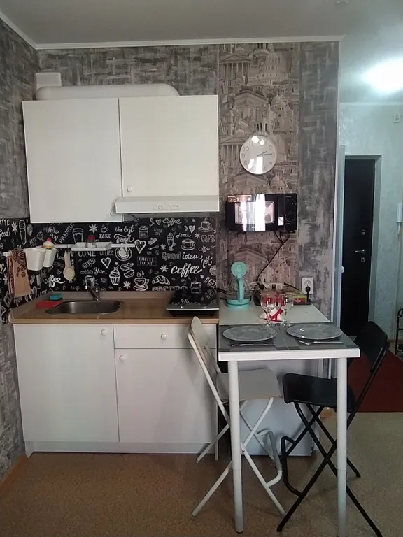 Уютная квартира-студия в новом современном МК Юг на берегу реки Оки