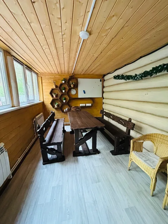 Большой дом в лесу с баней, чаном и сап бордами – для отдыха и праздника