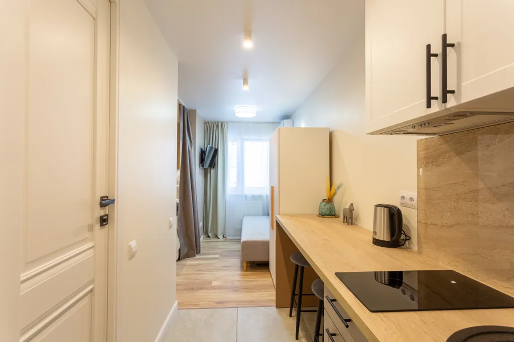 Квартира Квартира Уютная и эргономичная студия Морент в ЖК Фрукты — Сириус