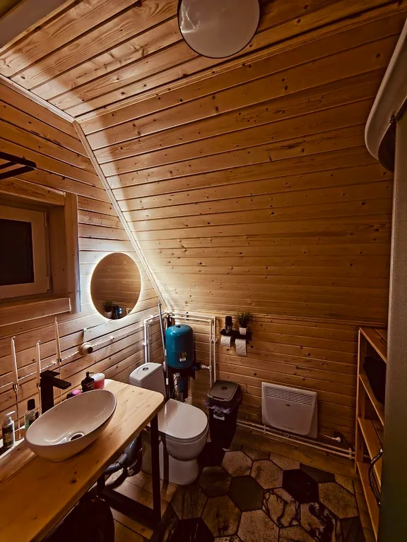 Домик а-фрейм на участке 10 соток