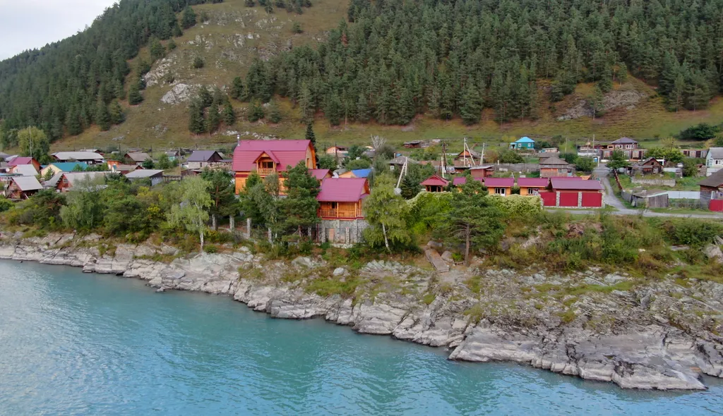 Эко-вилла с видом на Катунь и остров