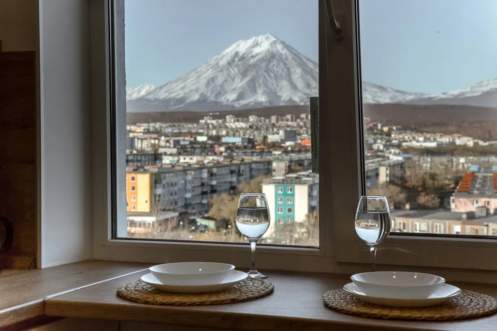 Квартира с шикарным видом на вулканы