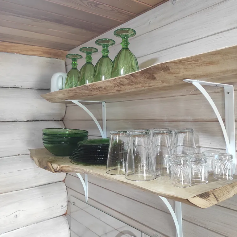 Экодомик из рубленого бревна с дровяной сауной