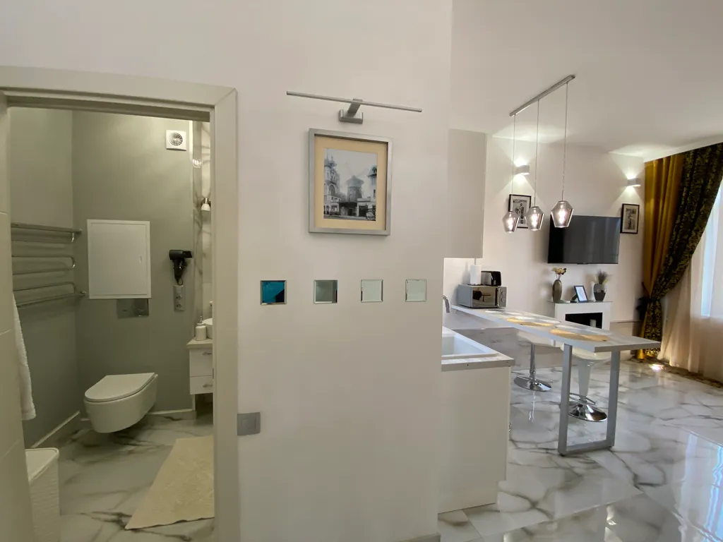 2-х комнатные апартаменты в современном стиле с камином