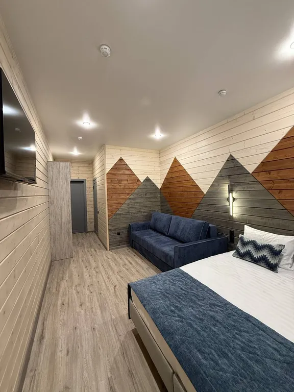 Коттедж для всей компании с видом на лес