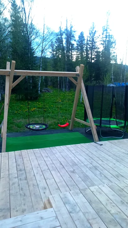 Уютный домик с баней и купелью, горячий чан