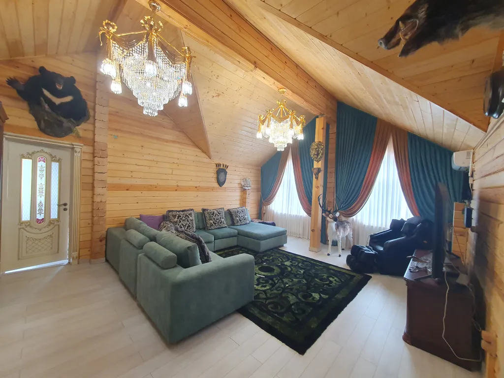 Уютный загородный дом из бруса с баней и чаном на дровах