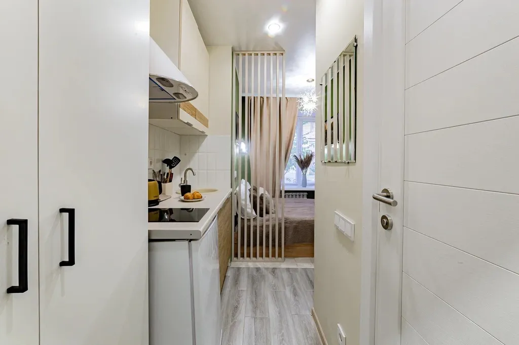 Квартира-студия в центре, 11,3 м², 1 кровать