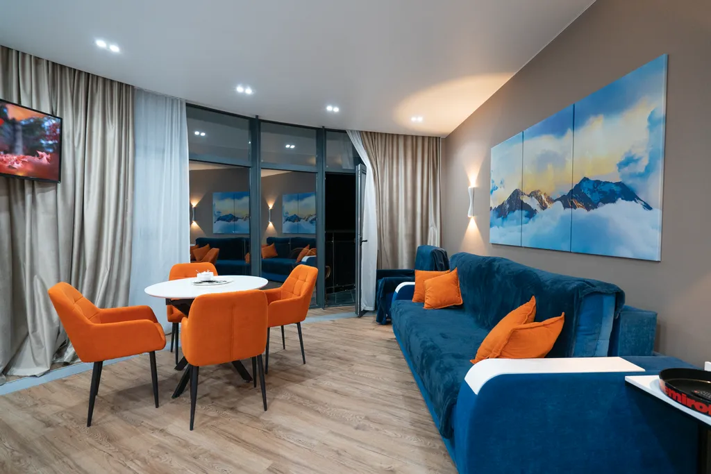 Дизайнерские апартаменты LS-LUX-ORANGE в ЖК Крымская Резиденция