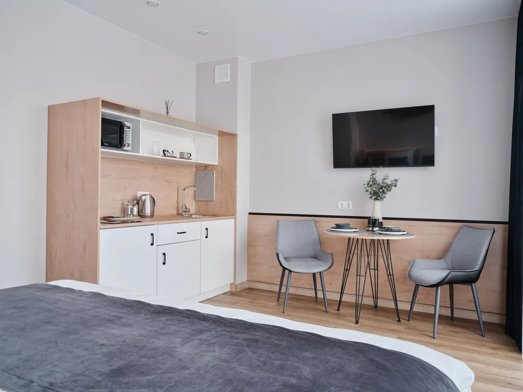 Комфортные апартаменты с балконом в комплексе бизнес-класса Пилигрим