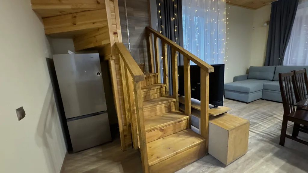 Дом Тихий Бор в березовом лесу