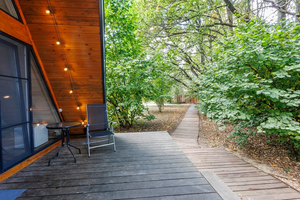 Коттедж Коттедж Уютный А-фрейм в дубовом лесу — Кузяево