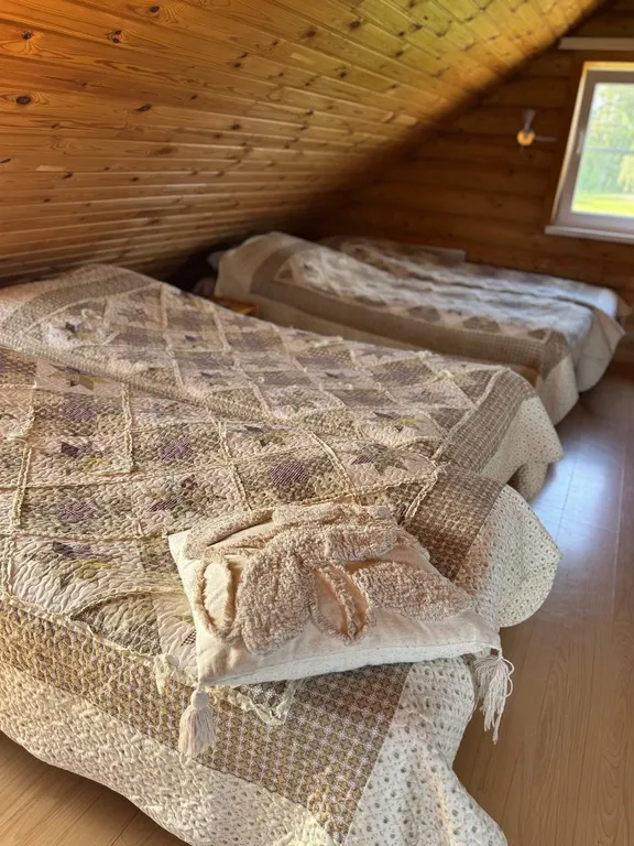 Дом из сруба у воды