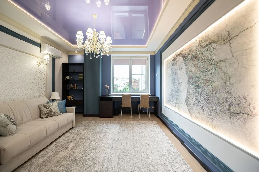 Большая квартира с кондиционерами и камином