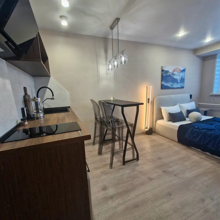 Уютная студия с видом на вулканы