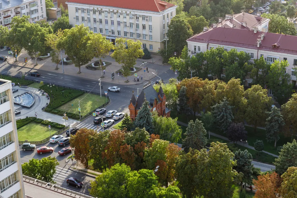 Квартира Квартира с качелей-коконом и видом на город с 23 этажа — Краснодар