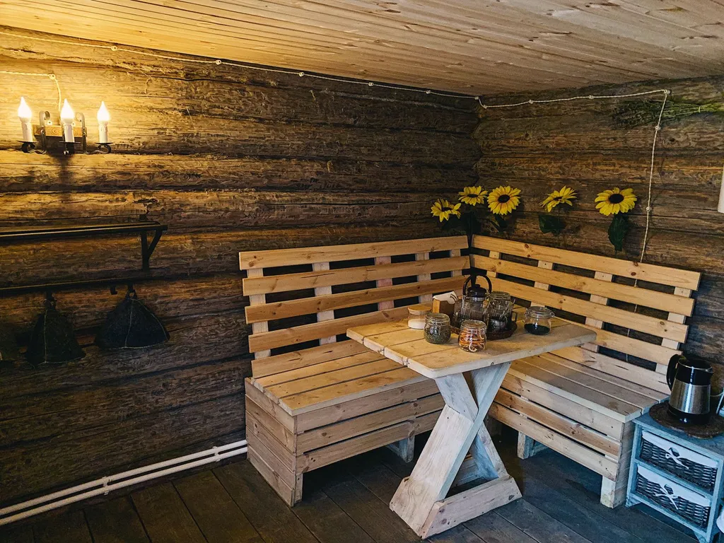 Коттедж Дом в лесу Нарская заимка с баней — Рогово