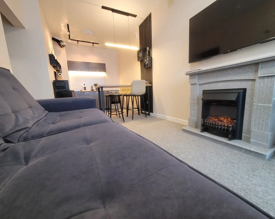 Квартира-студия с фитобочкой и джакузи с панорамным видом в ЖК Scandis