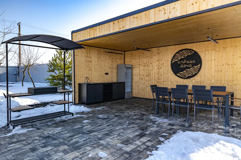 Клёвый дом с теплым бассейном и баней