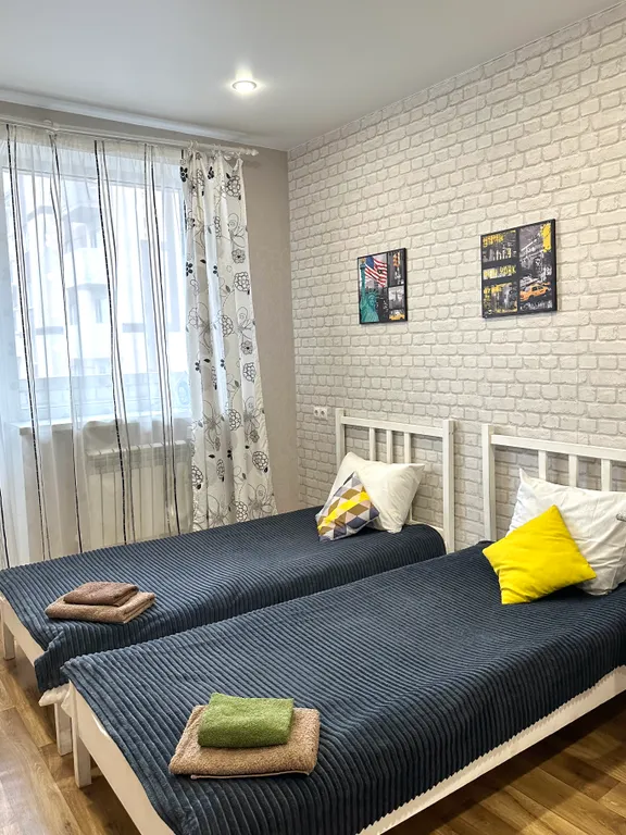 Студия с двумя раздельными спальными местами