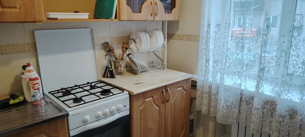 Двухкомнатная квартира с видом на горы и балконом