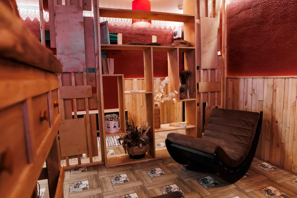 Коттедж с баней на дровах и купелью