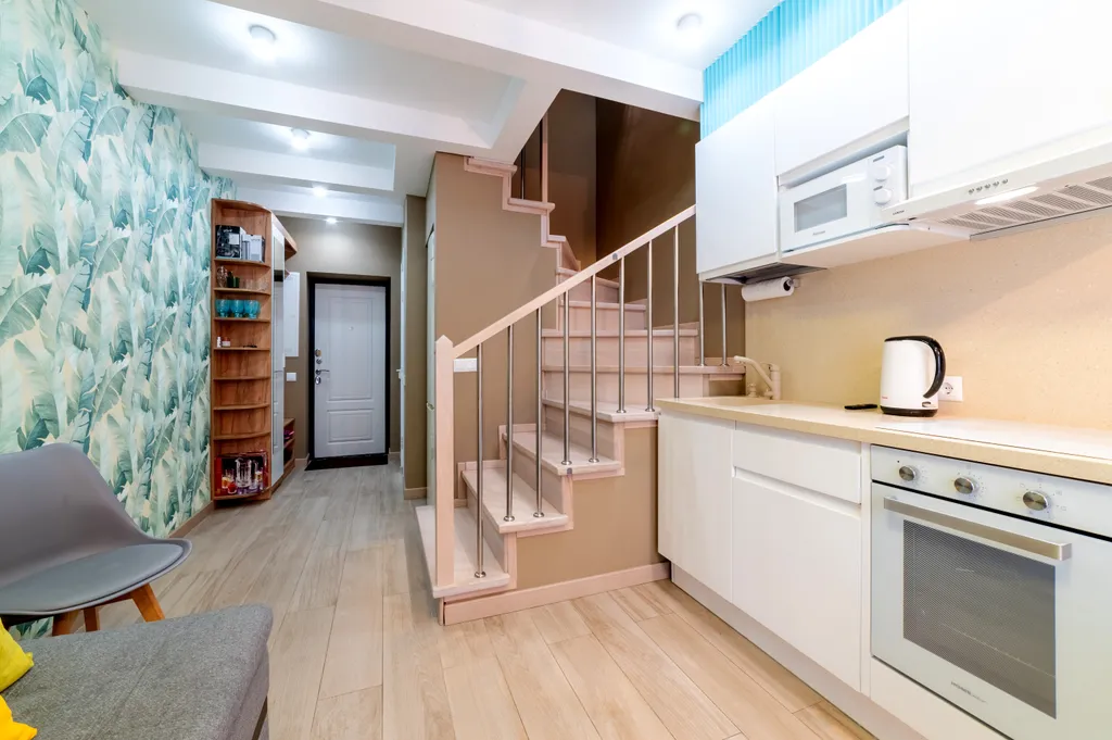 Двухуровневый апартамент около моря с бассейном в ЖК Морской квартал